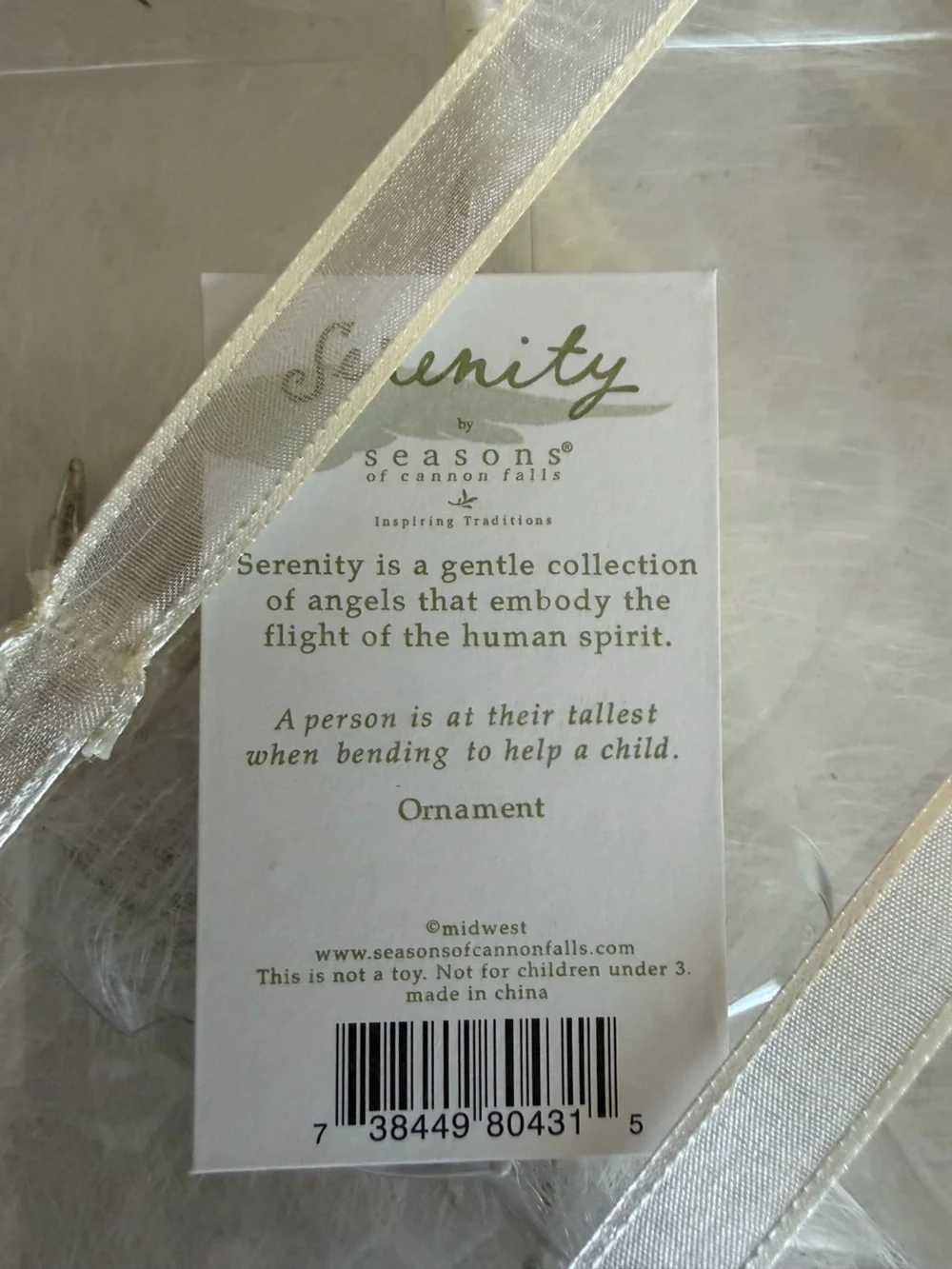 Silver Angel Ornament - Inspirational Wing Accent